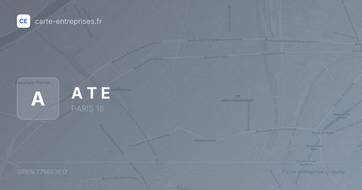 A T E — 775693617 — fiche entreprise