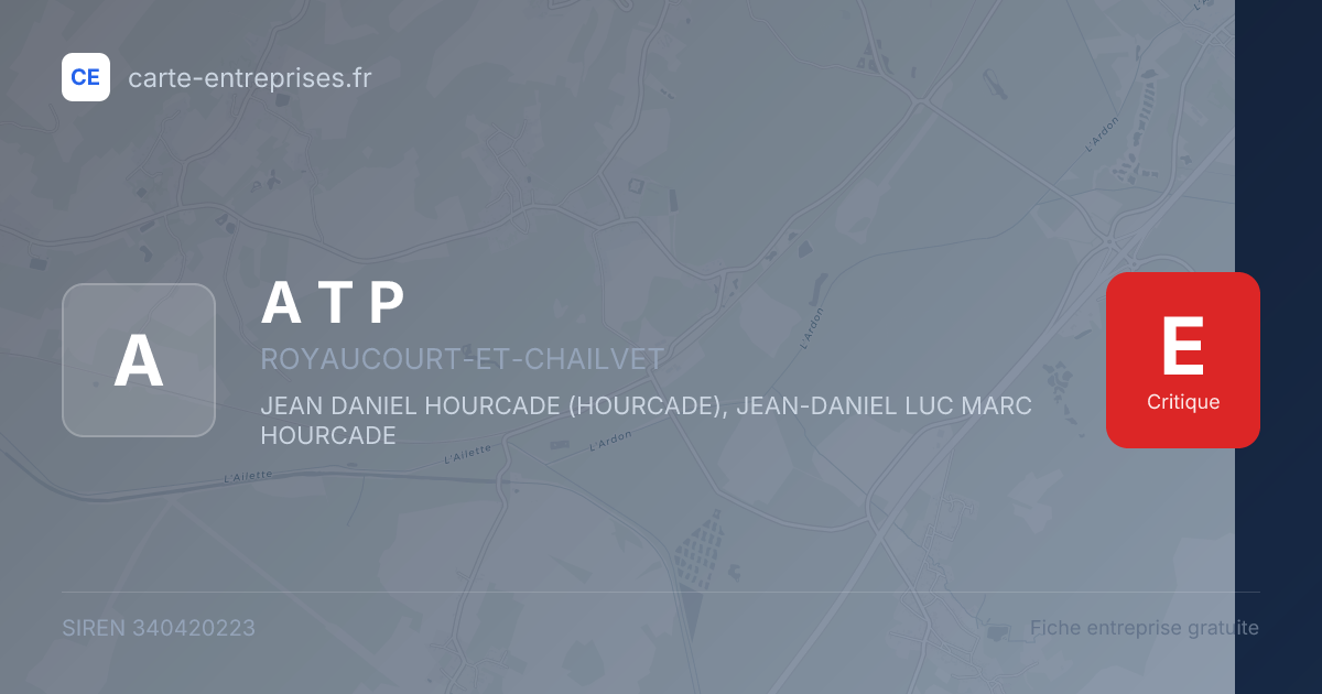 A T P — 340420223 — fiche entreprise