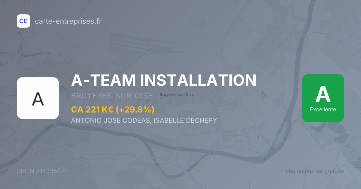 A-TEAM INSTALLATION — 814335071 — fiche entreprise