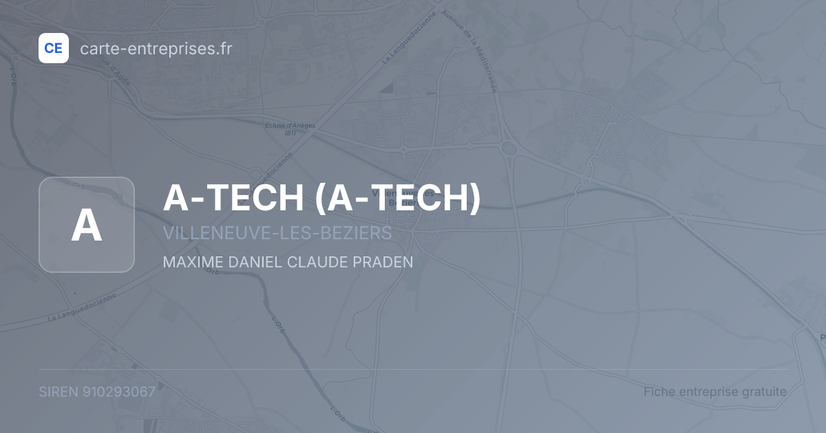 A-TECH — 910293067 — fiche entreprise