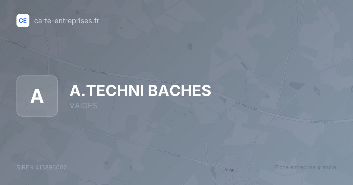 A.TECHNI BACHES — 413896002 — fiche entreprise