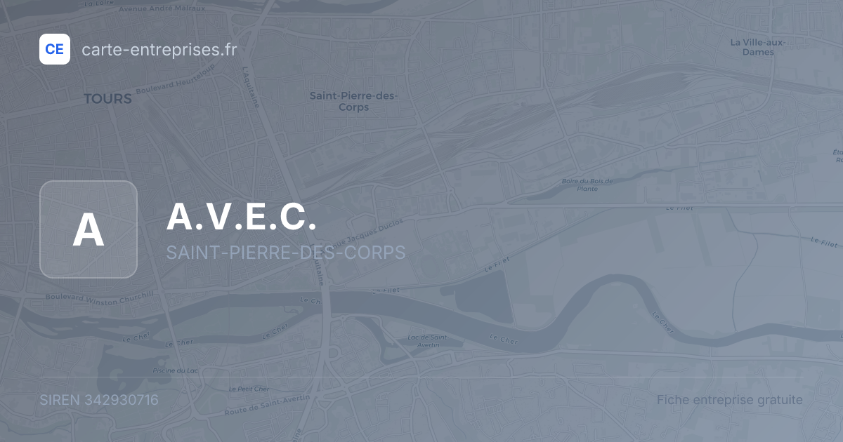 A.V.E.C. — 342930716 — fiche entreprise