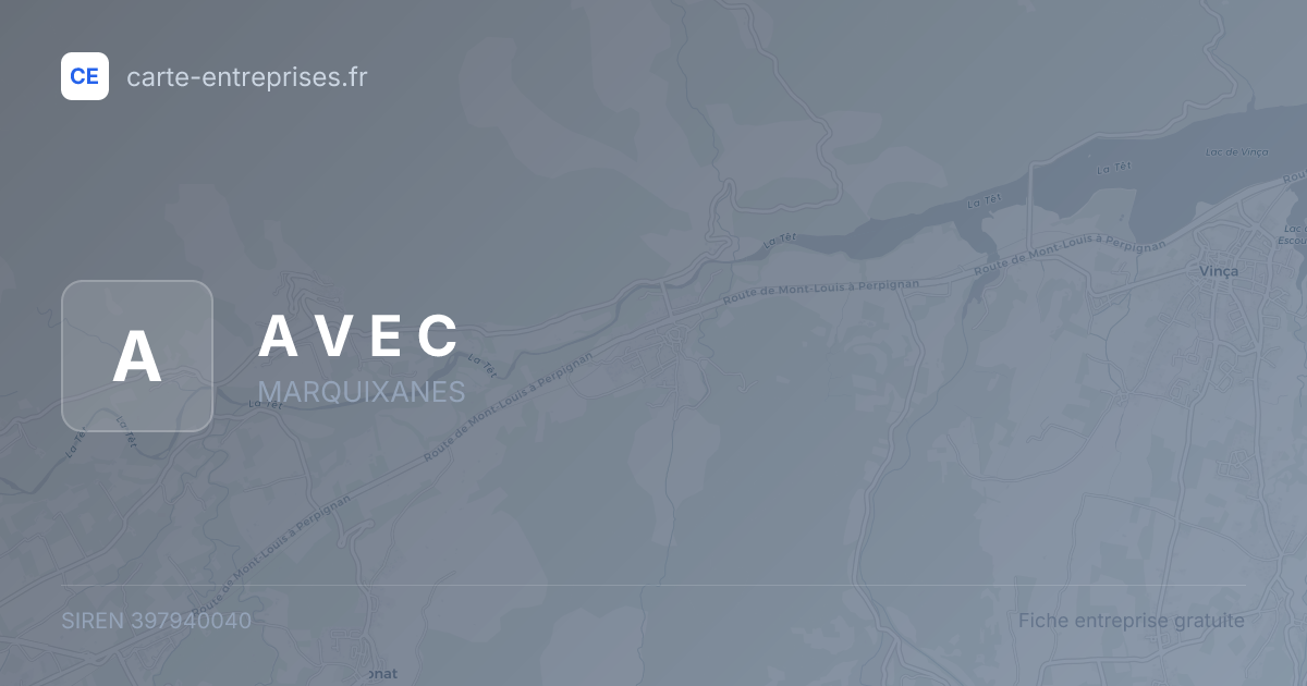 A V E C — 397940040 — fiche entreprise