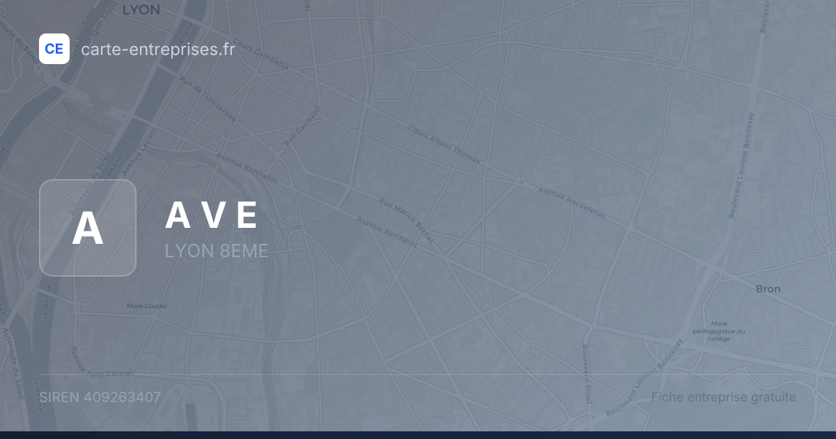 A V E — 409263407 — fiche entreprise