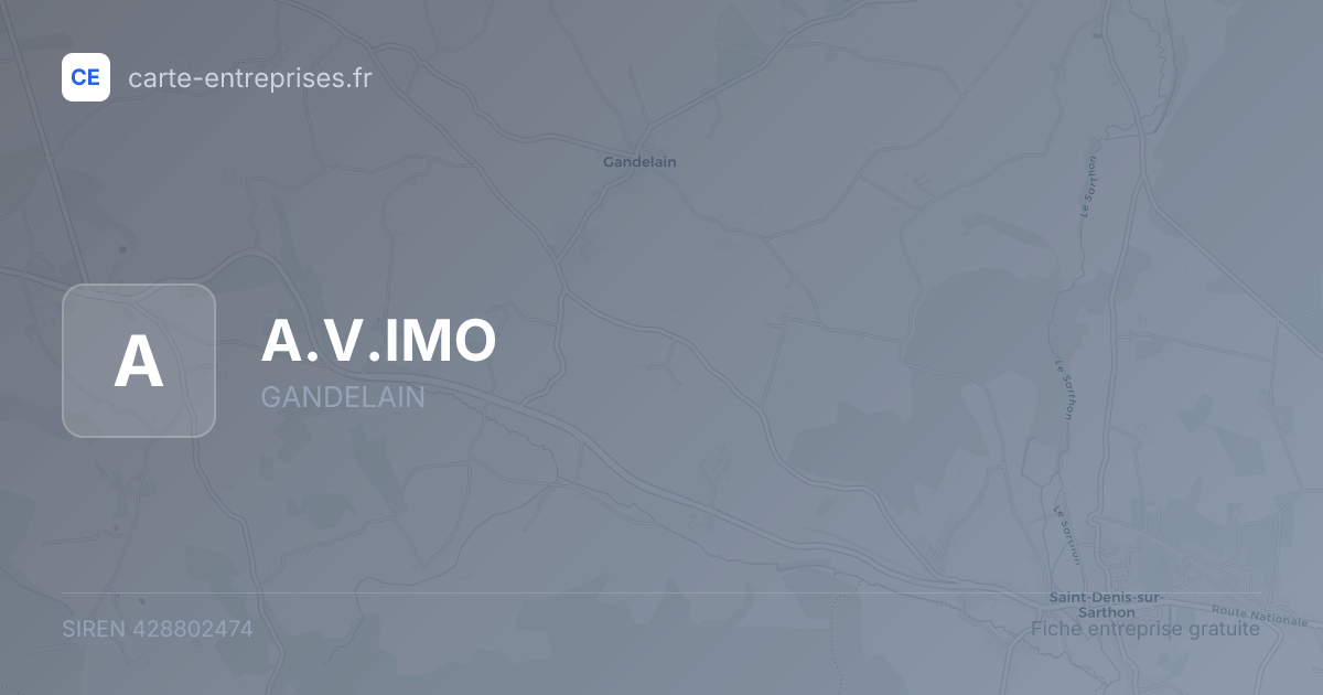 A.V.IMO — 428802474 — fiche entreprise