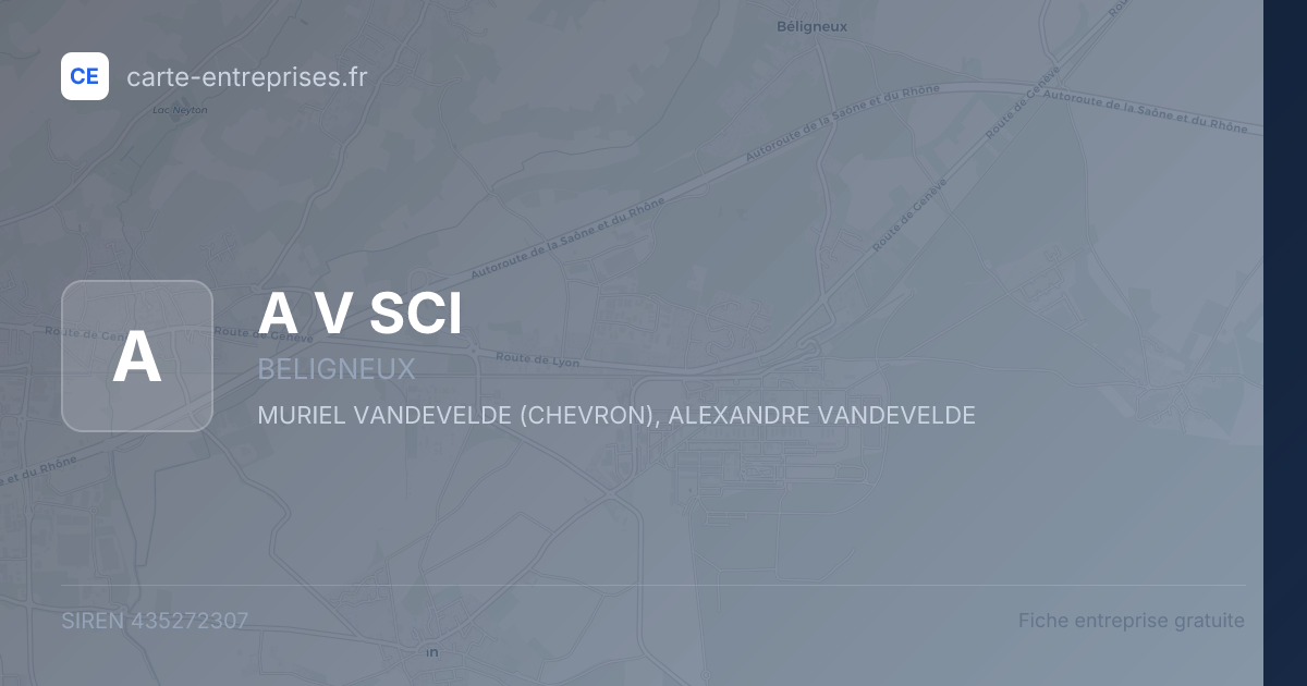 A V SCI — 435272307 — fiche entreprise