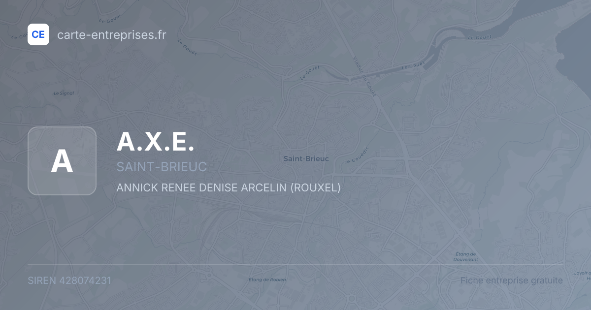 A.X.E. — 428074231 — fiche entreprise