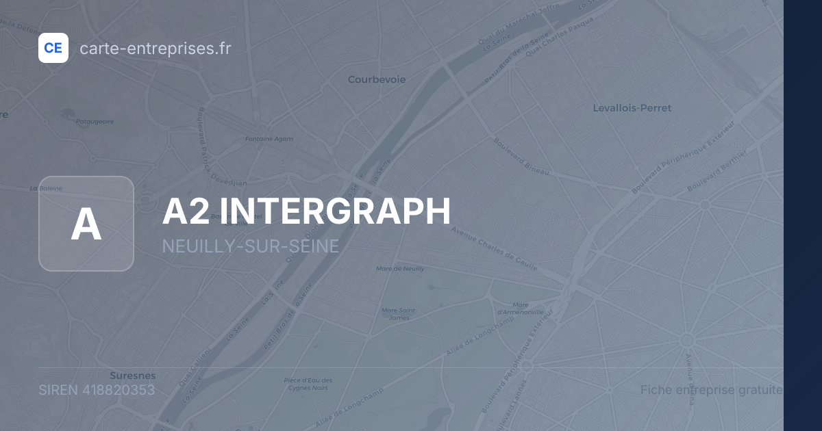 A2 INTERGRAPH — 418820353 — fiche entreprise