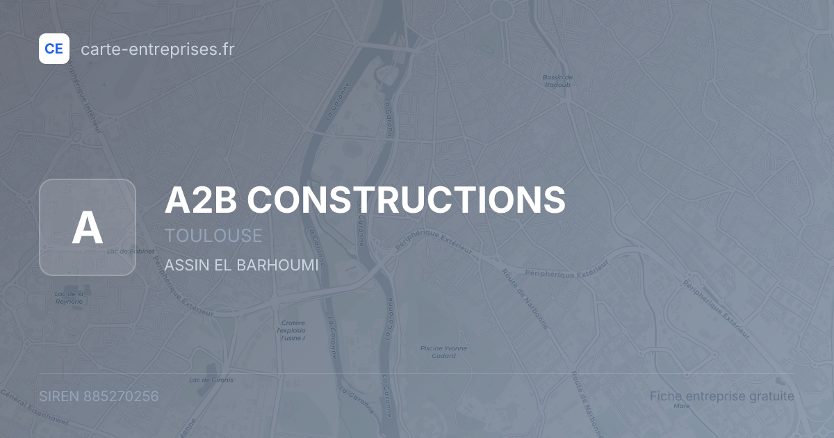 A2B CONSTRUCTIONS — 885270256 — fiche entreprise