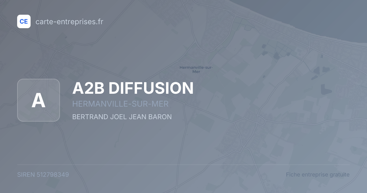 A2B DIFFUSION — 512798349 — fiche entreprise