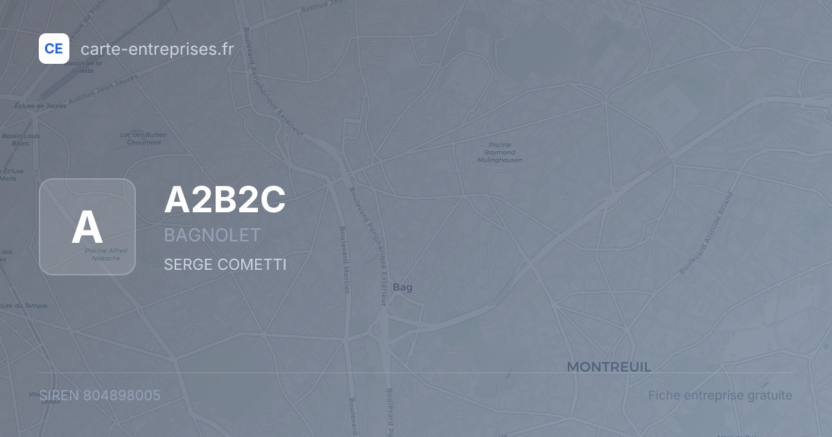 A2B2C — 804898005 — fiche entreprise