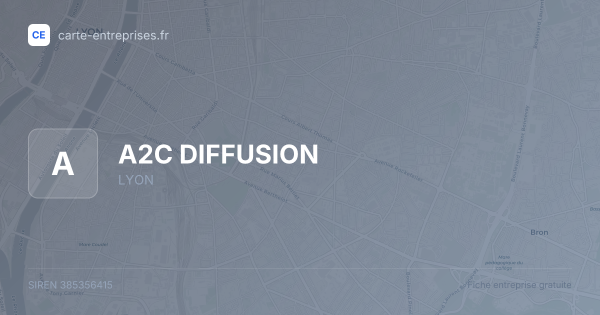 A2C DIFFUSION — 385356415 — fiche entreprise