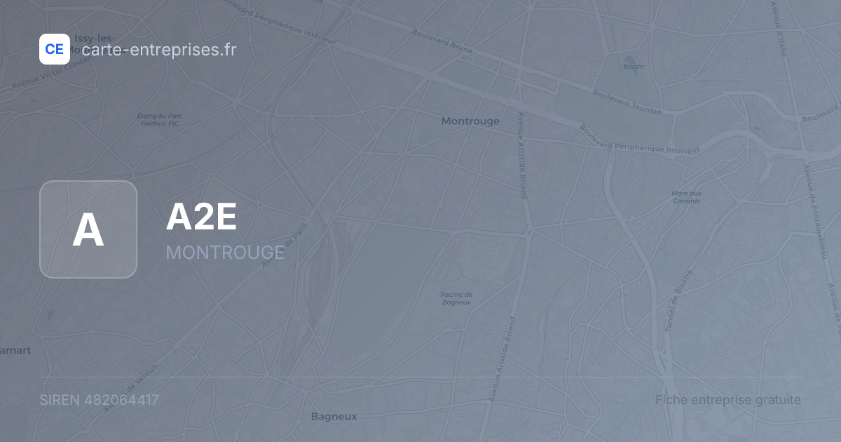 A2E — 482064417 — fiche entreprise