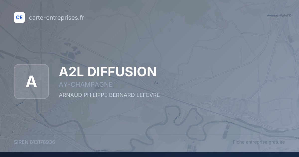 A2L DIFFUSION — 813178936 — fiche entreprise