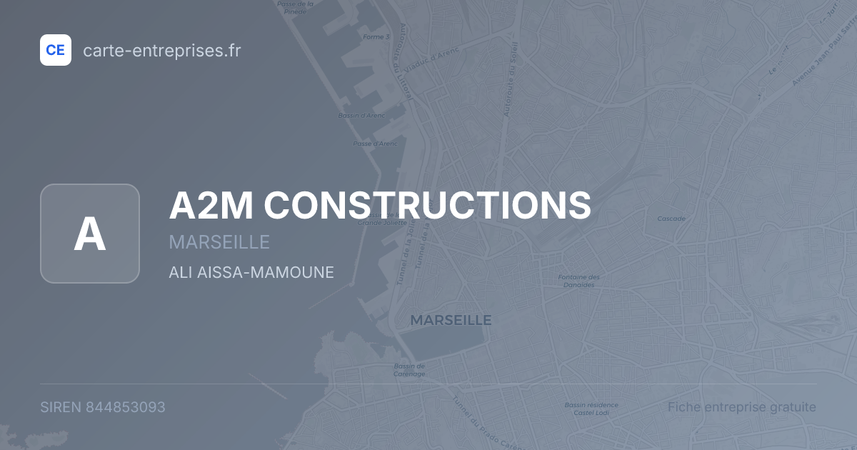 A2M CONSTRUCTIONS — 844853093 — fiche entreprise