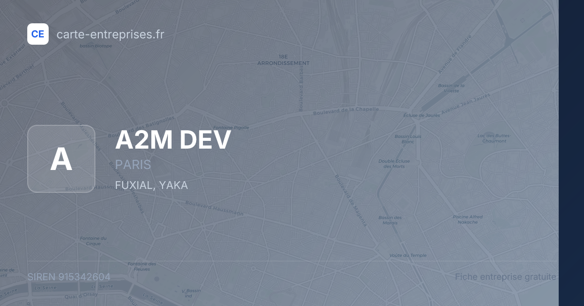 A2M DEV — 915342604 — fiche entreprise