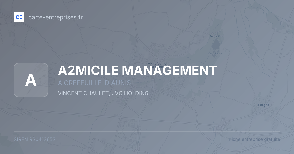 A2MICILE MANAGEMENT — 930413653 — fiche entreprise
