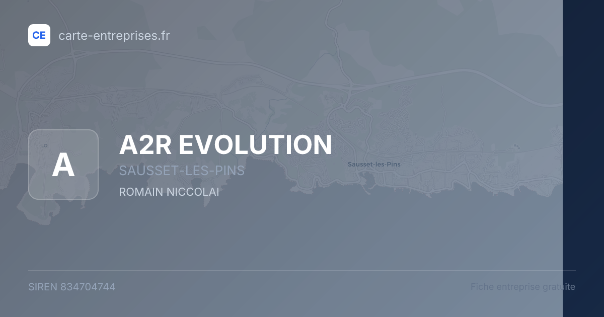A2R EVOLUTION — 834704744 — fiche entreprise