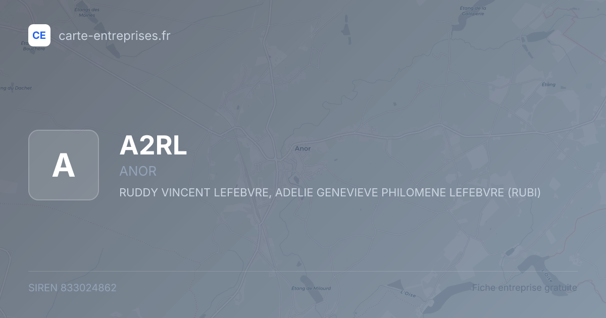 A2RL — 833024862 — fiche entreprise