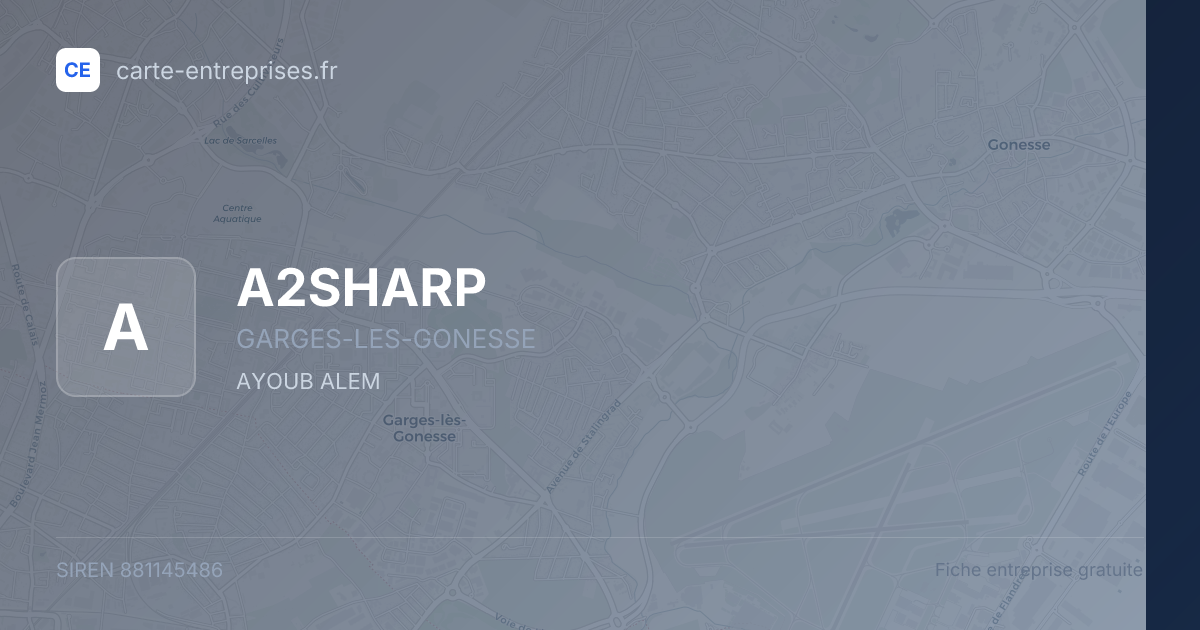 A2SHARP — 881145486 — fiche entreprise