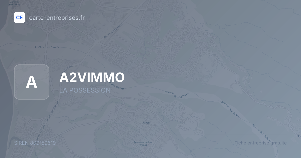 A2VIMMO — 809159619 — fiche entreprise