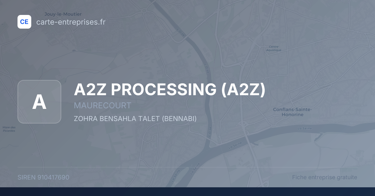 A2Z PROCESSING (A2Z) — 910417690 — fiche entreprise