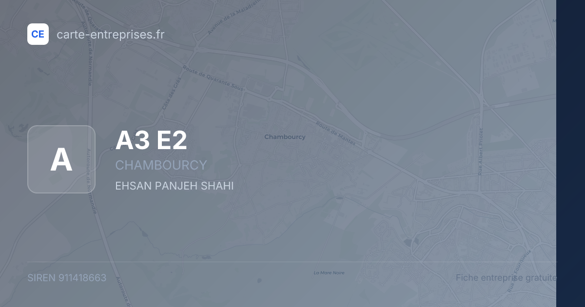 A3 E2 — 911418663 — fiche entreprise