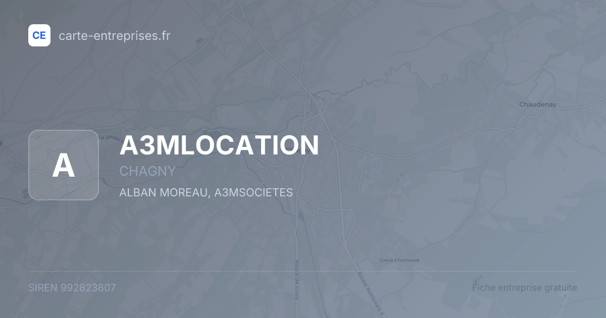 A3MLOCATION — 992823807 — fiche entreprise