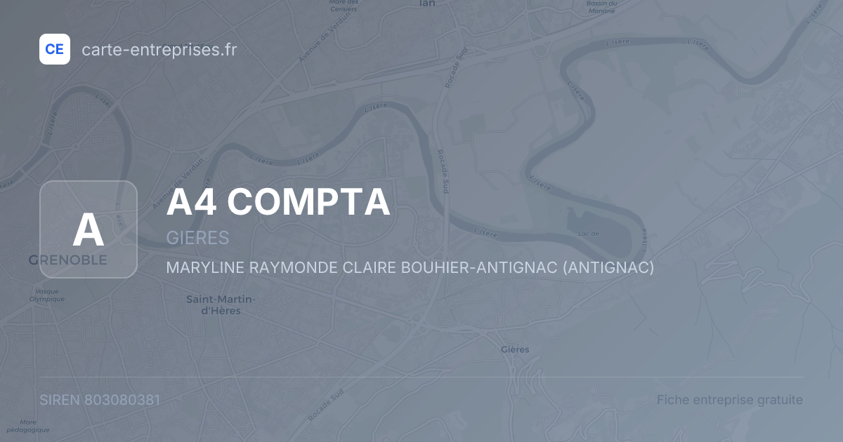 A4 COMPTA — 803080381 — fiche entreprise