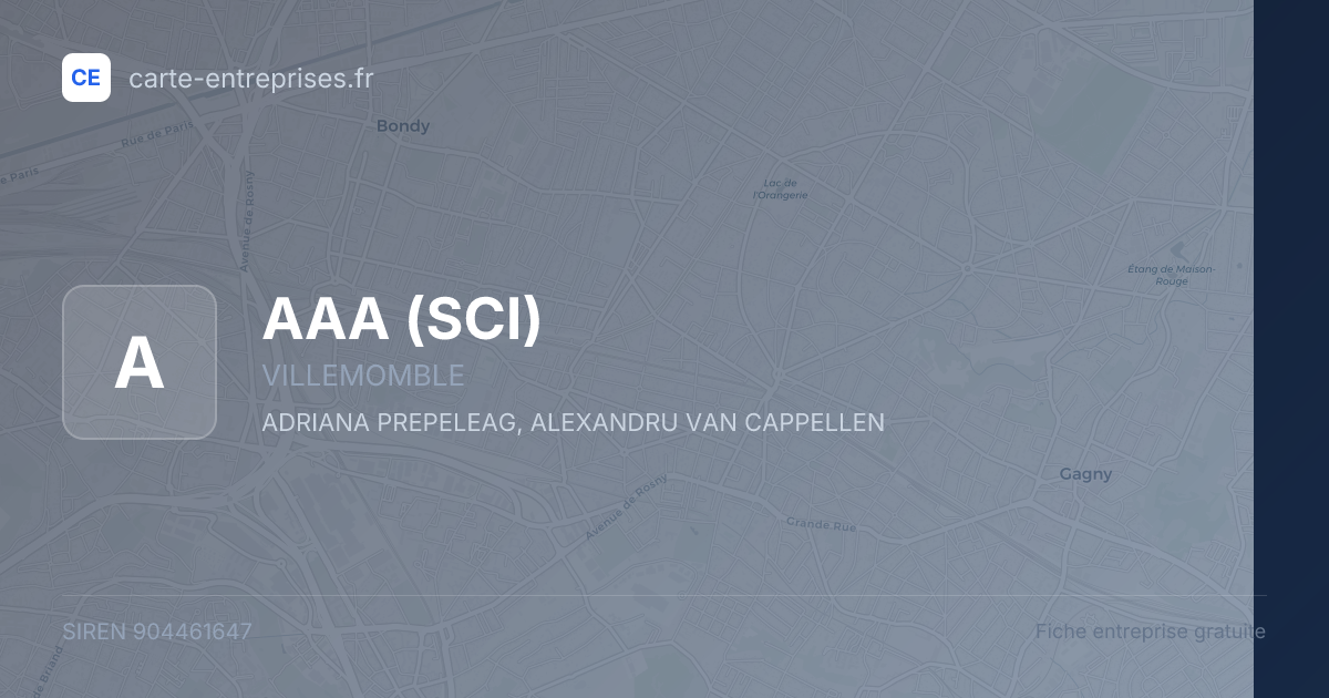 AAA (SCI) — 904461647 — fiche entreprise