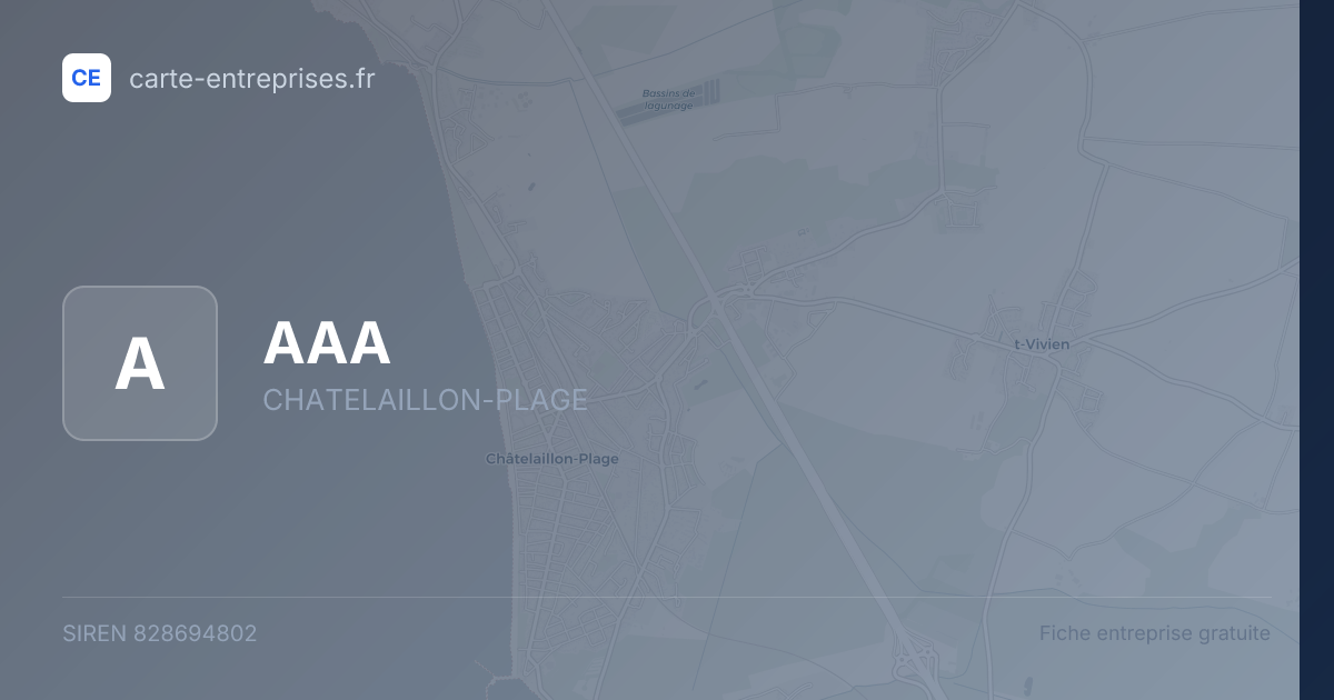 AAA — 828694802 — fiche entreprise
