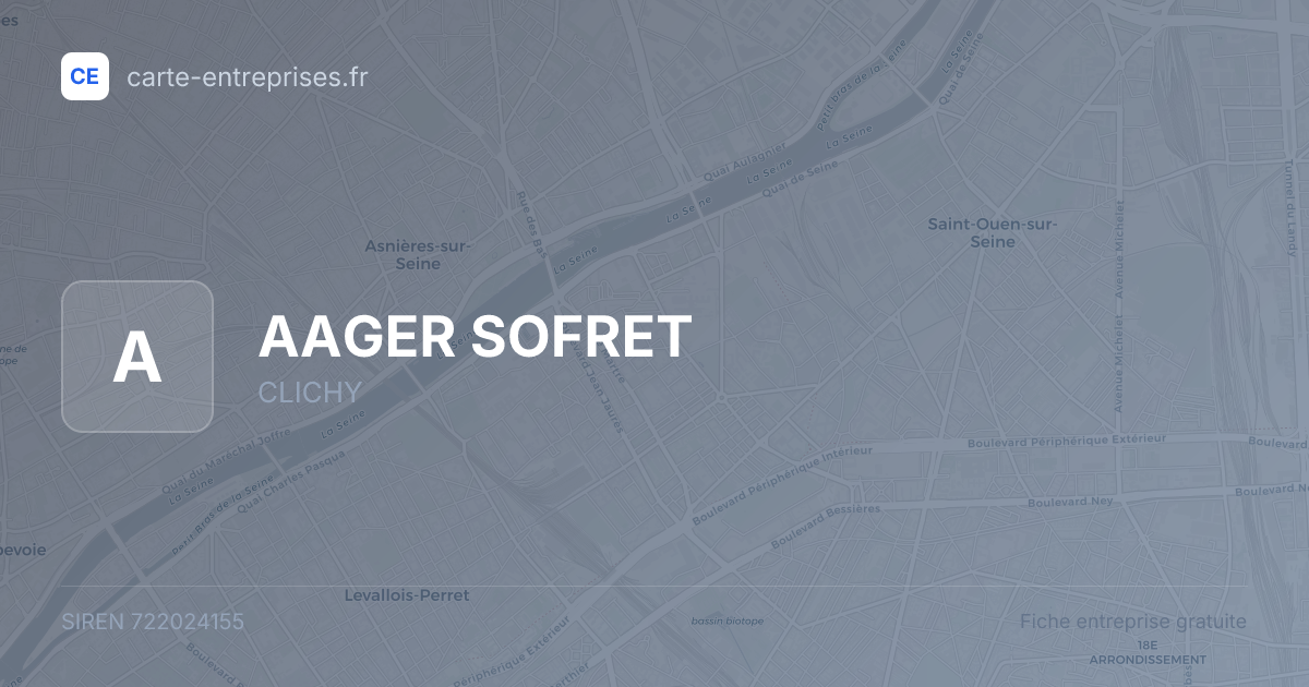AAGER SOFRET — 722024155 — fiche entreprise