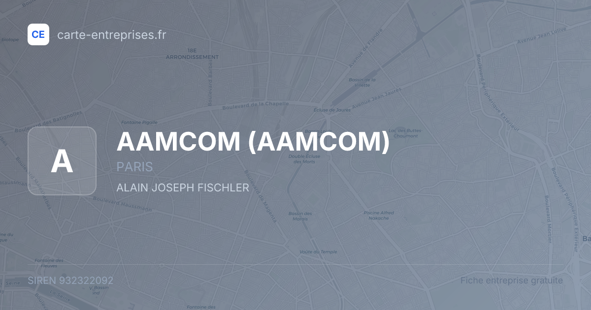 AAMCOM — 932322092 — fiche entreprise