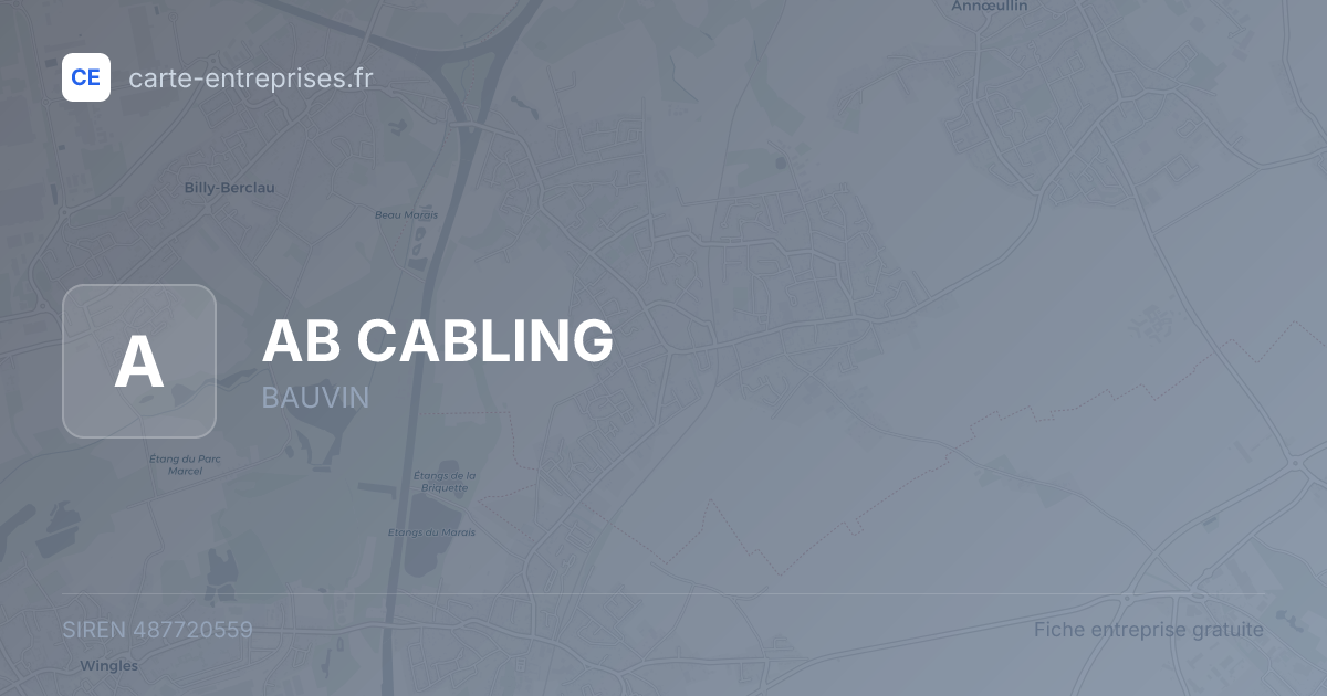 AB CABLING — 487720559 — fiche entreprise