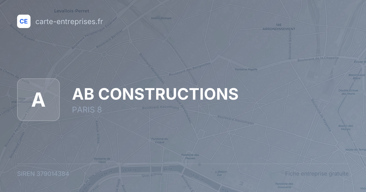 AB CONSTRUCTIONS — 379014384 — fiche entreprise