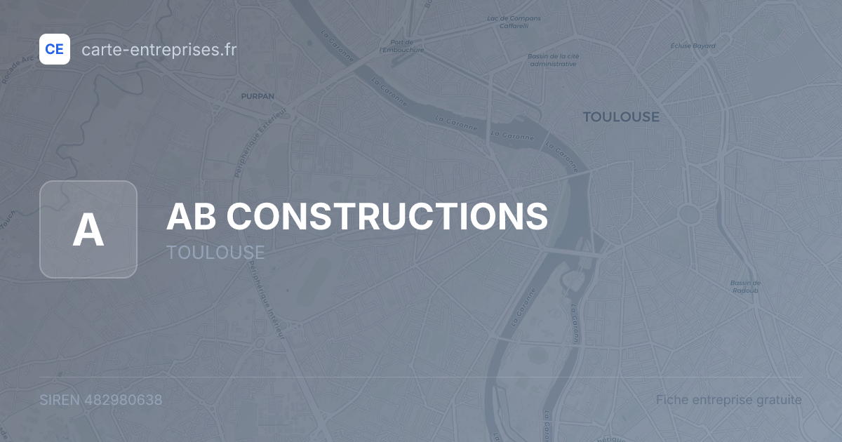 AB CONSTRUCTIONS — 482980638 — fiche entreprise