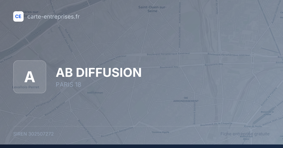 AB DIFFUSION — 302507272 — fiche entreprise