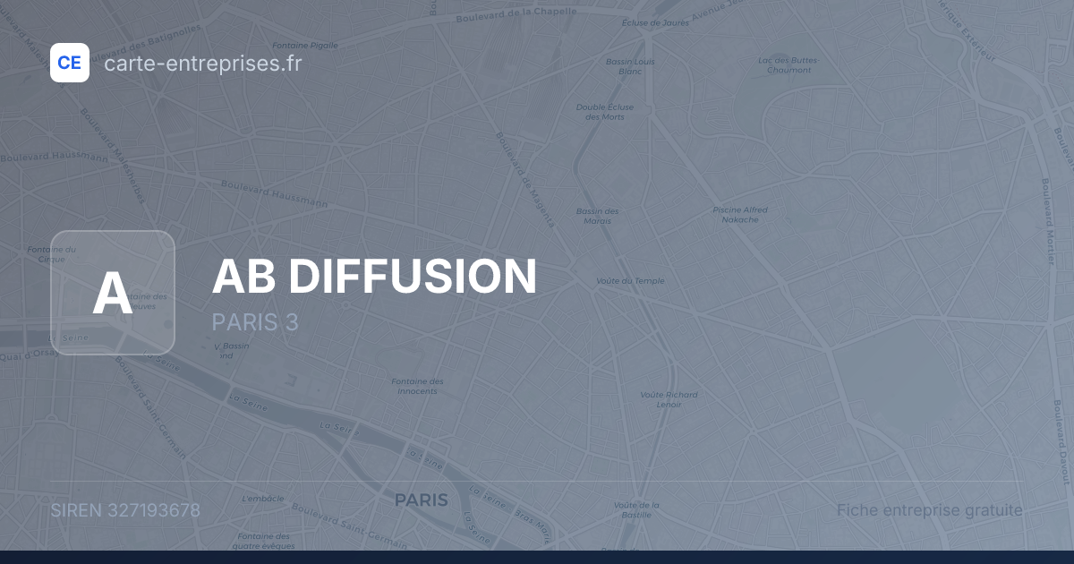 AB DIFFUSION — 327193678 — fiche entreprise