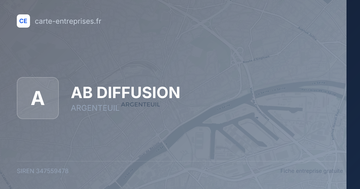 AB DIFFUSION — 347559478 — fiche entreprise