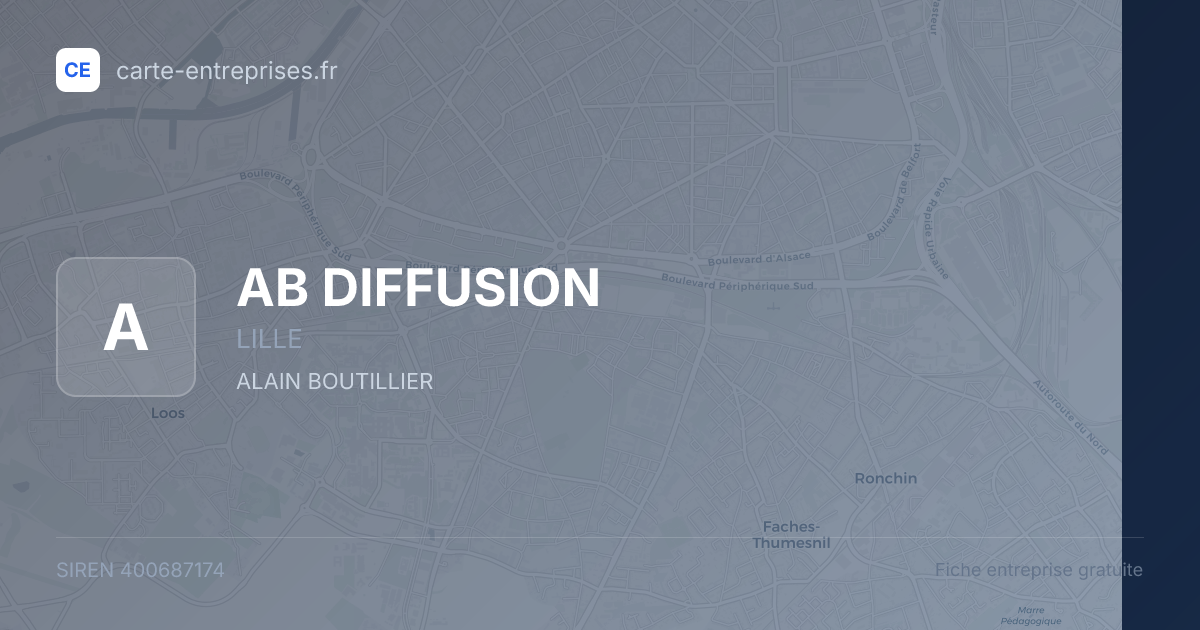 AB DIFFUSION — 400687174 — fiche entreprise