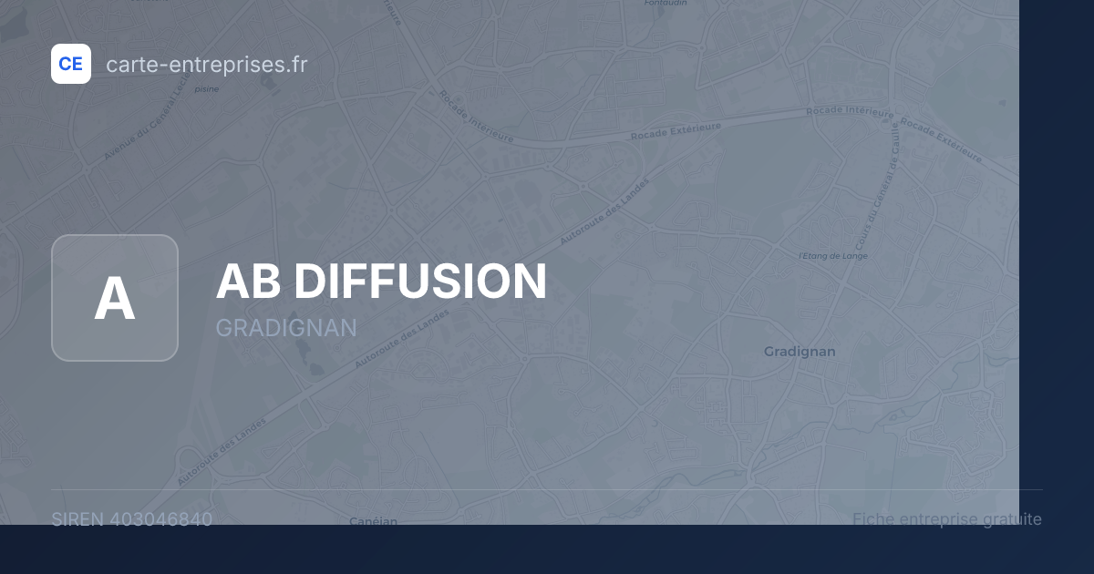 AB DIFFUSION — 403046840 — fiche entreprise