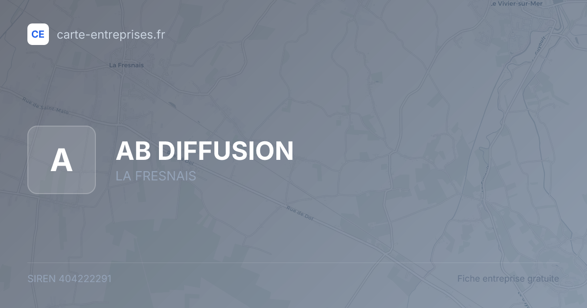 AB DIFFUSION — 404222291 — fiche entreprise
