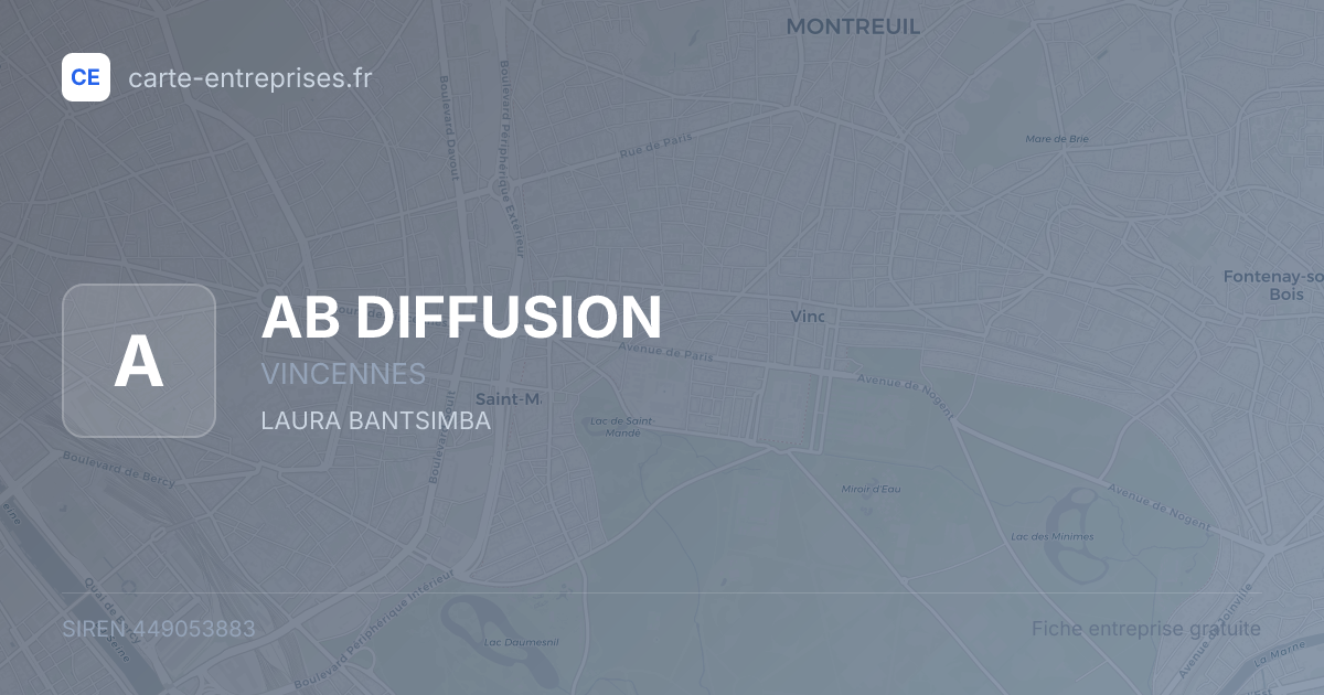 AB DIFFUSION — 449053883 — fiche entreprise