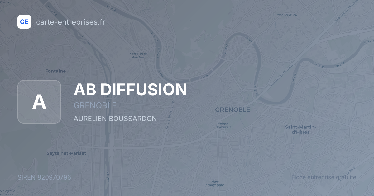 AB DIFFUSION — 820970796 — fiche entreprise
