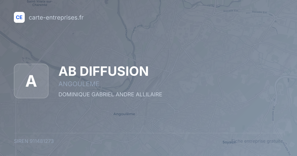 AB DIFFUSION — 911481273 — fiche entreprise