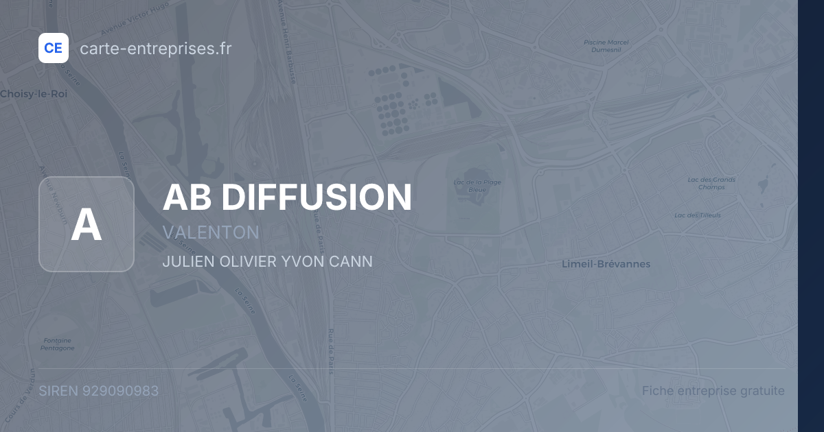 AB DIFFUSION — 929090983 — fiche entreprise