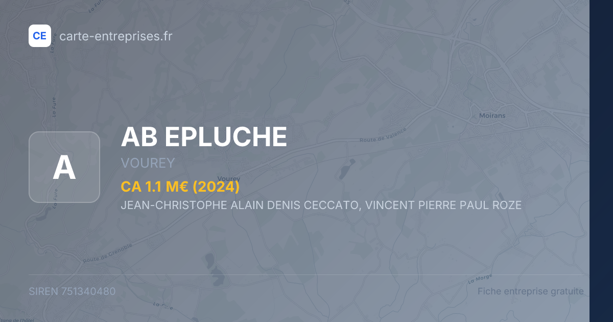 AB EPLUCHE — 751340480 — fiche entreprise