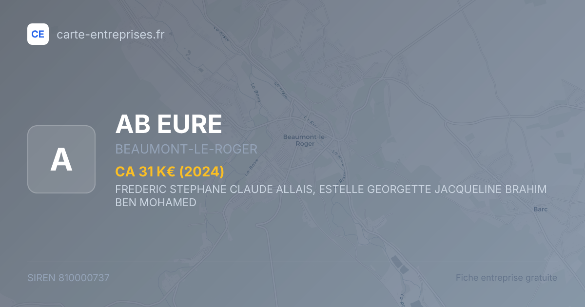 AB EURE — 810000737 — fiche entreprise
