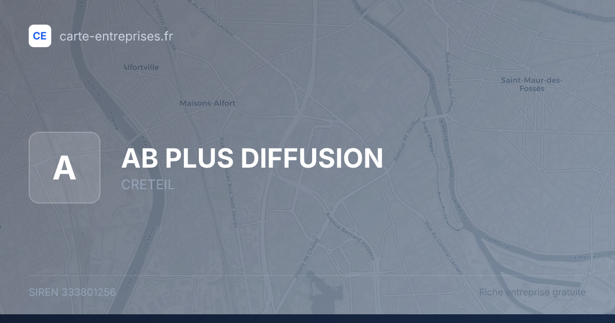 AB PLUS DIFFUSION — 333801256 — fiche entreprise