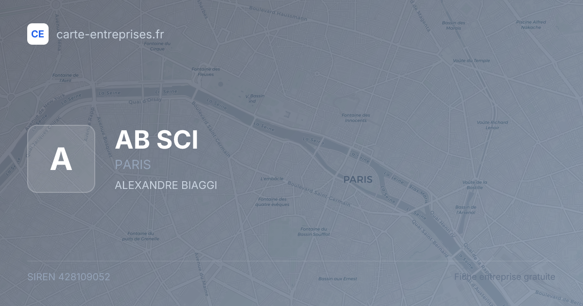 AB SCI — 428109052 — fiche entreprise